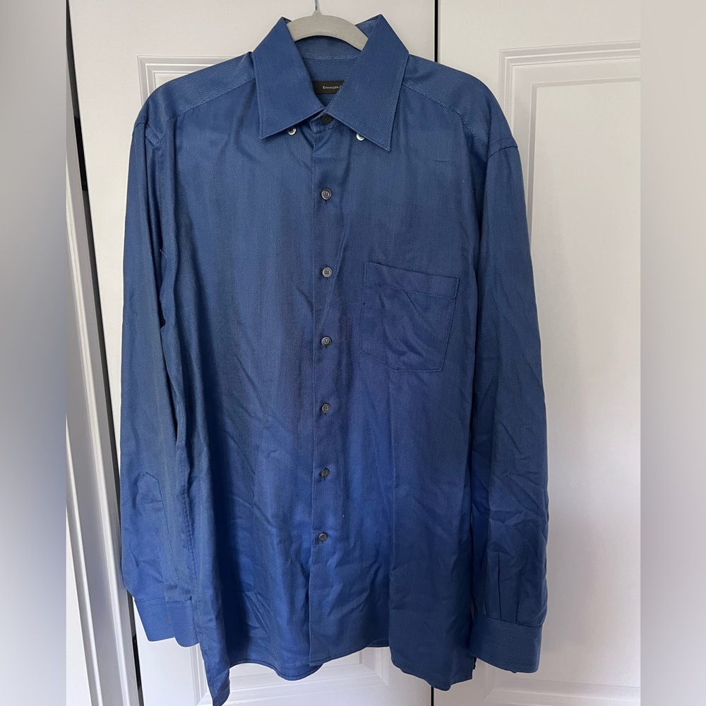 Zegna Dress Shirt Blue